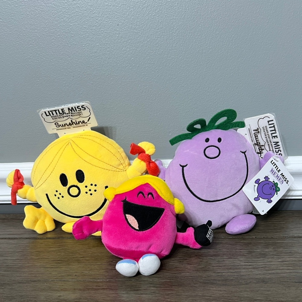 Little Miss Memes Plush Bundle Sunshine Naughty Mini Beanbag Stuffed Toys